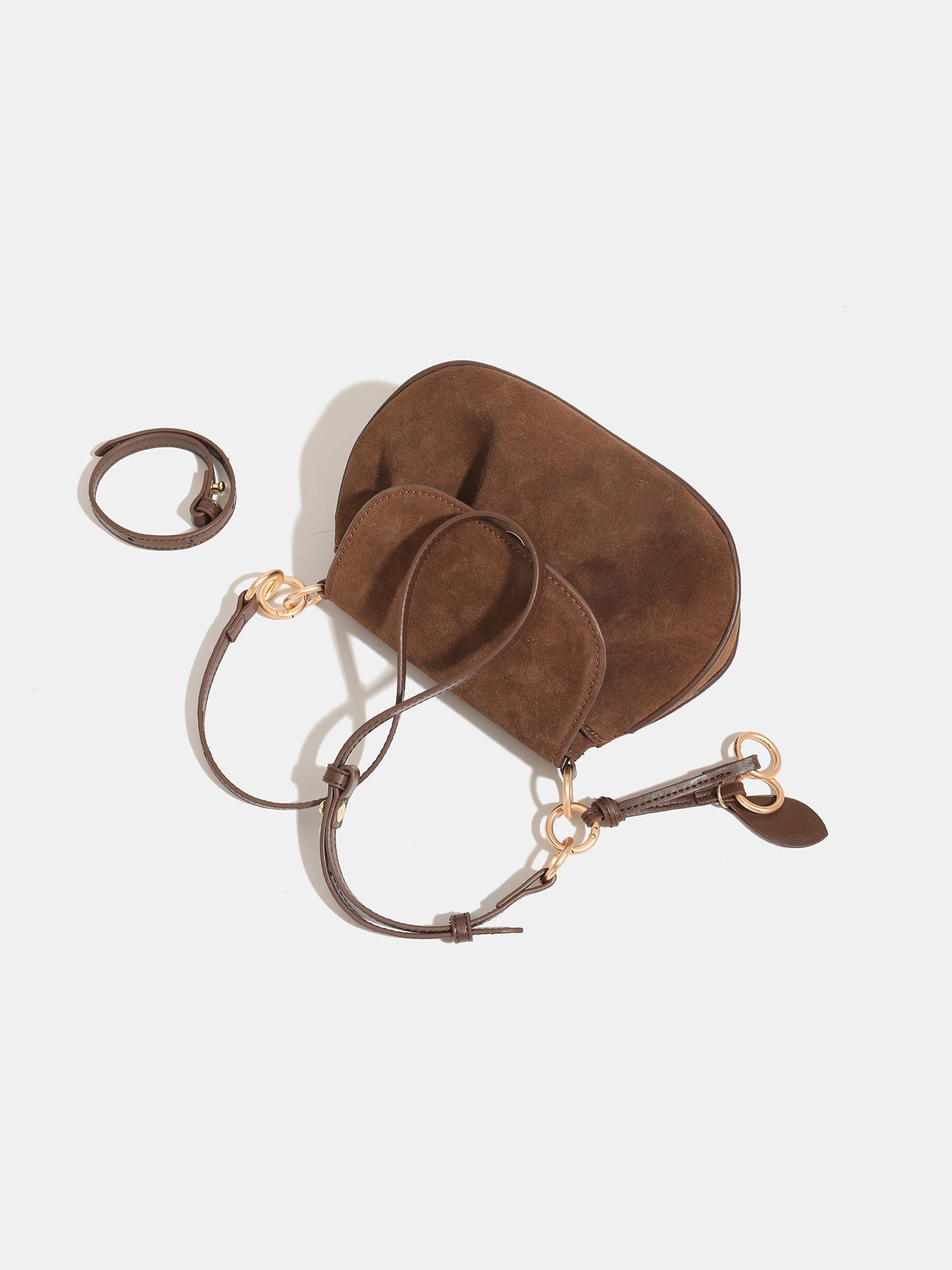 Charming Women's Retro Flip High-grade Suede Handbags