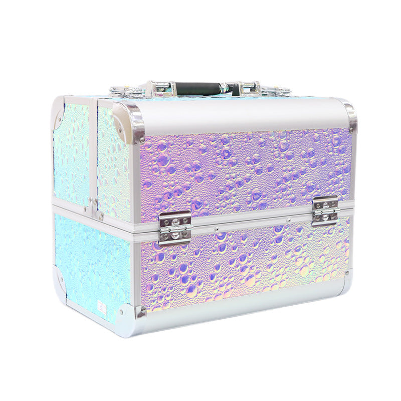 Portable High Sense Makeup Aluminum Alloy Tattoo Nail Manicure Cosmetic Case