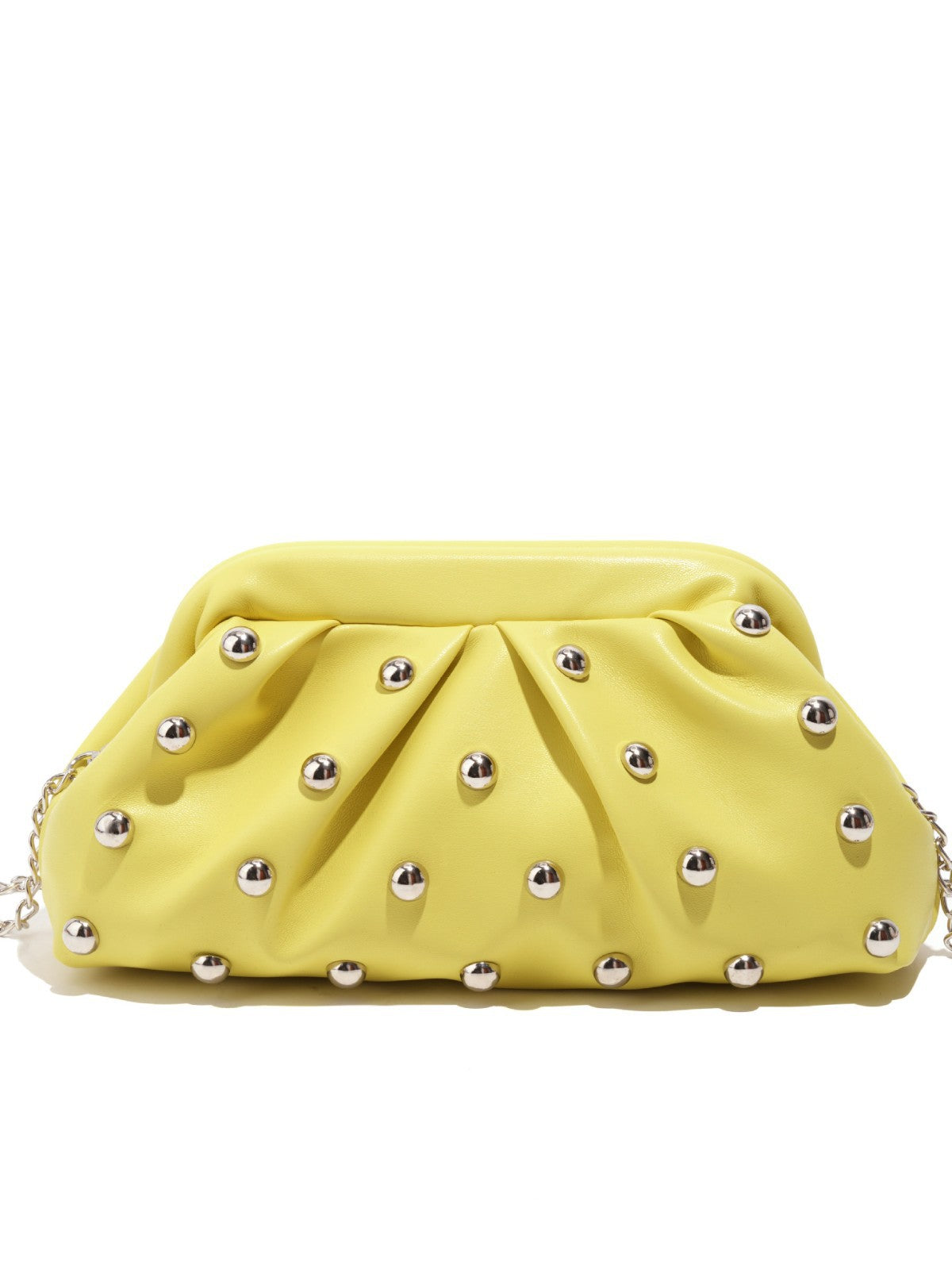 Women's Trendy Clip Mushroom Nail Chain Clutch Women's Shoulder Bag
