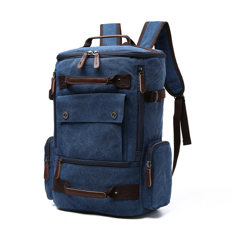 Glamorous Retro Canvas Large Capacity Durable Backpacks