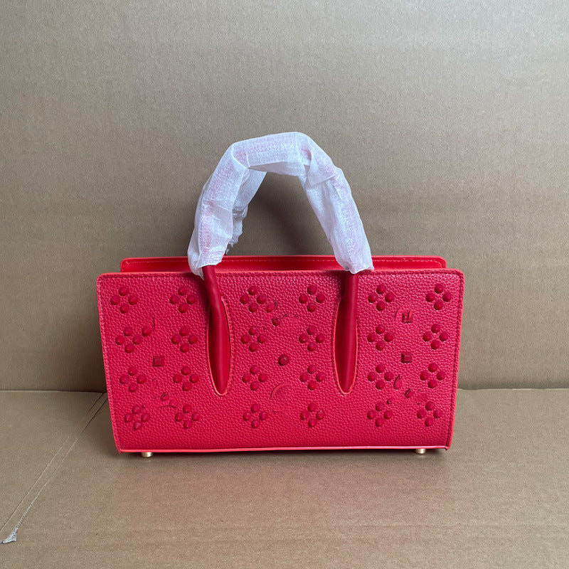 Glamorous Shopping Commuter Light Luxury Rivet Tote Bags