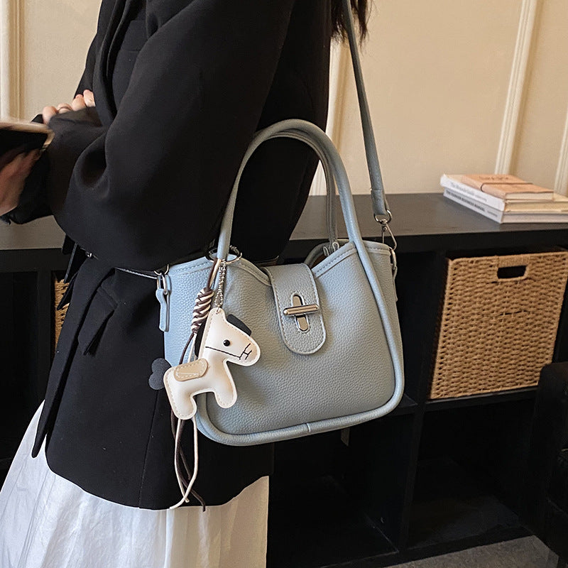 Vegetable Basket Niche Retro Textured Trendy Bucket Bag