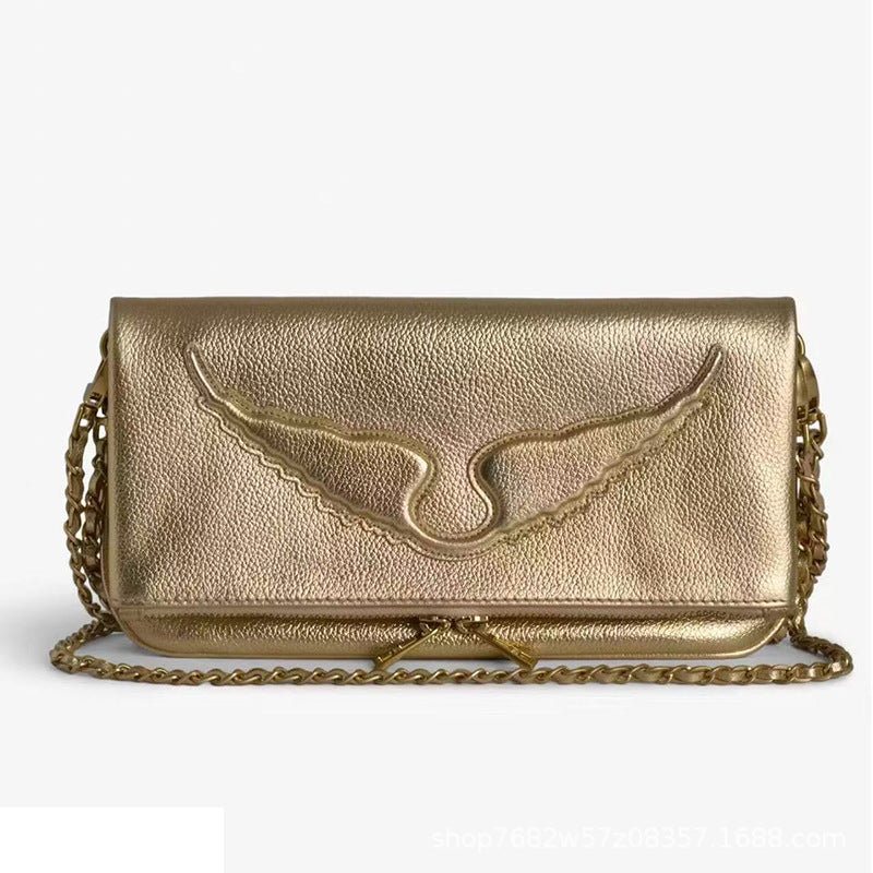 Women's French Diamond Wings Chain Fashion Simple Women's Shoulder Bag