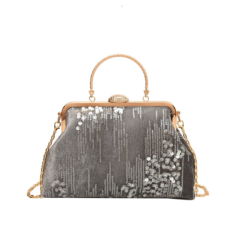 Women's Korean Style Sequin Dinner Hard Fashion Handle