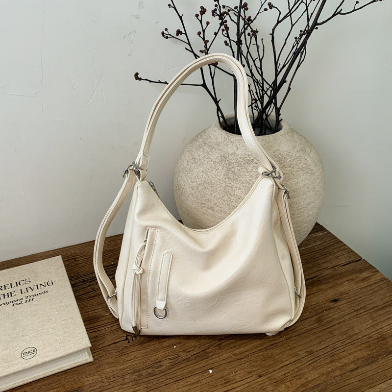 New Women's Commuter Retro Large Capacity Underarm Bag