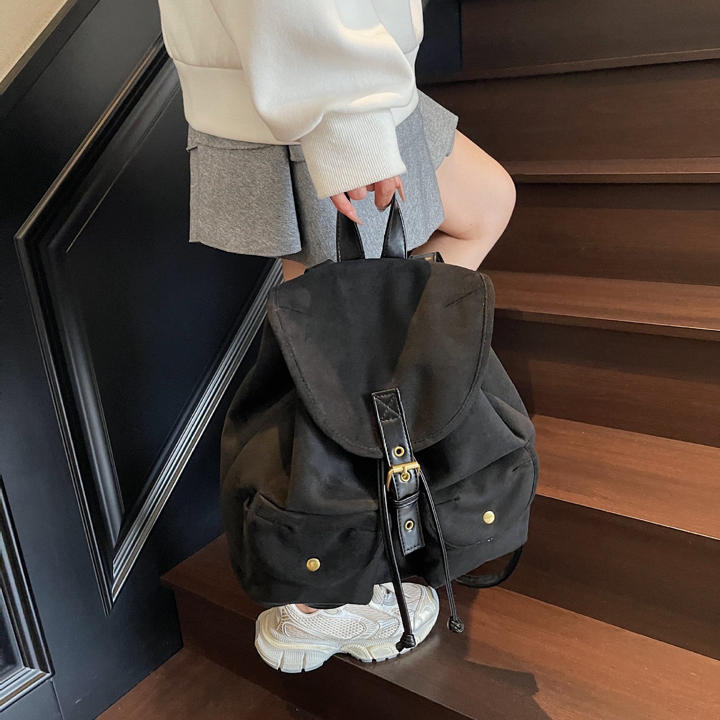 Women's Retro Fashion Trendy Leisure Commute Backpacks