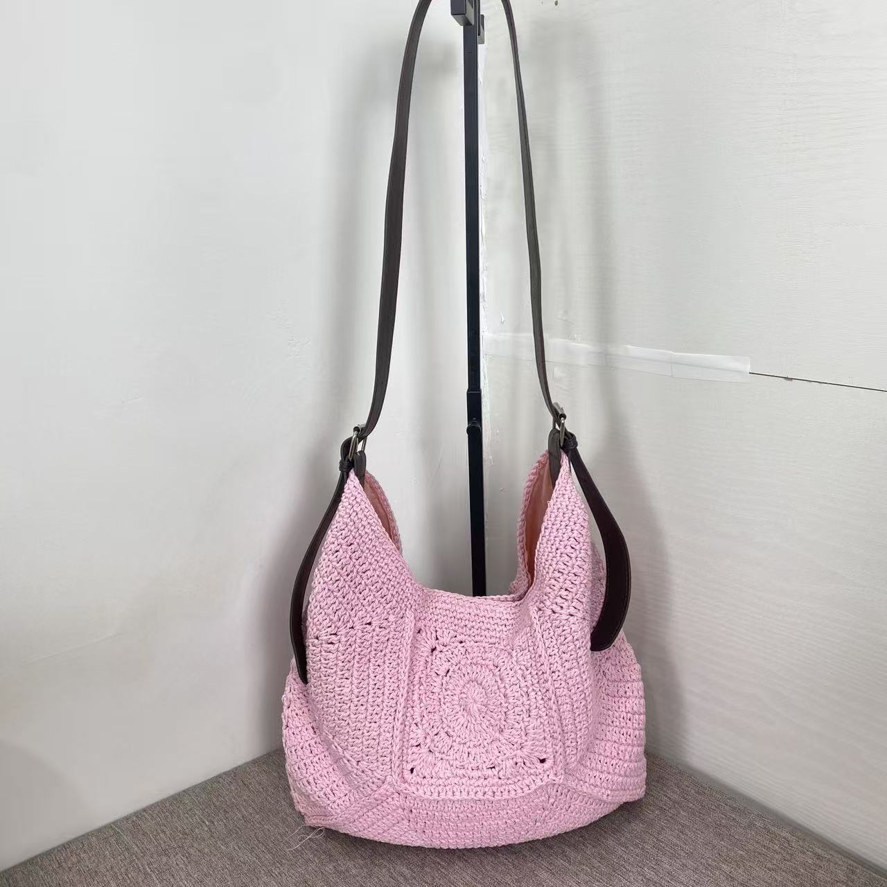 Large Capacity Cotton Thread Woven Grandma Bags