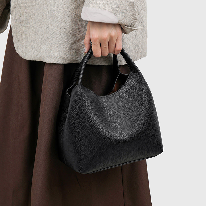 Fashion Commuter Retro Minority Advanced Texture Soft Women's Handbag