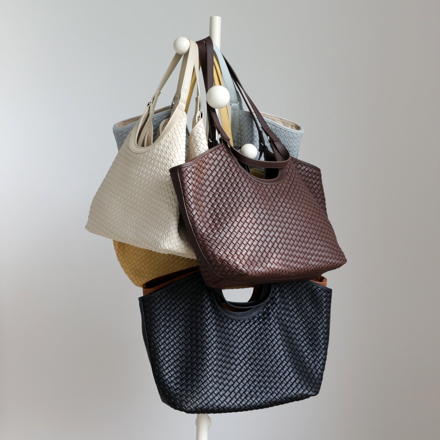 Women's Large Capacity Totes Woven Loose Handbags