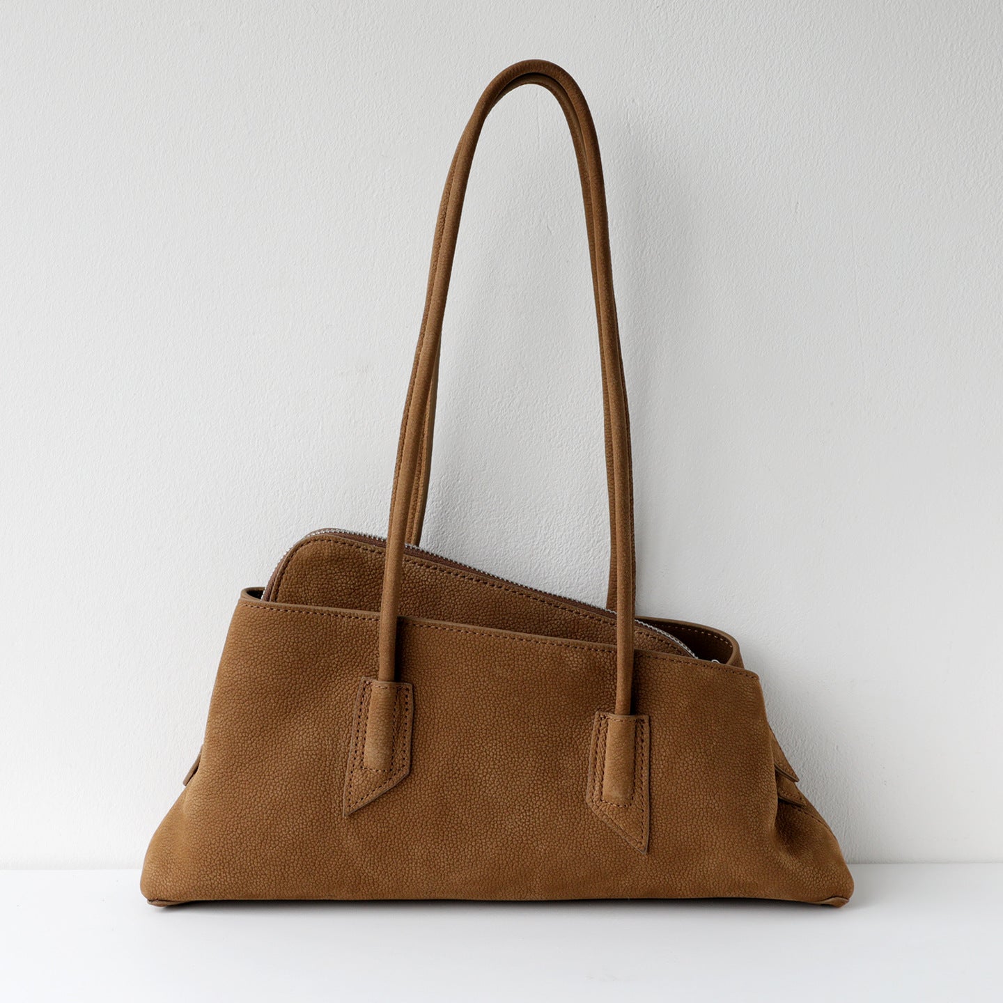 Korean Style Niche Suede Irregular Fashion Loose Feeling Large Capacity Underarm Bag