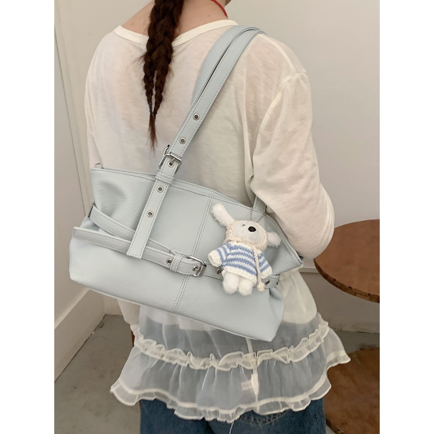 Fashion Women's Korean Underarm Commuter Simple Tote Bag