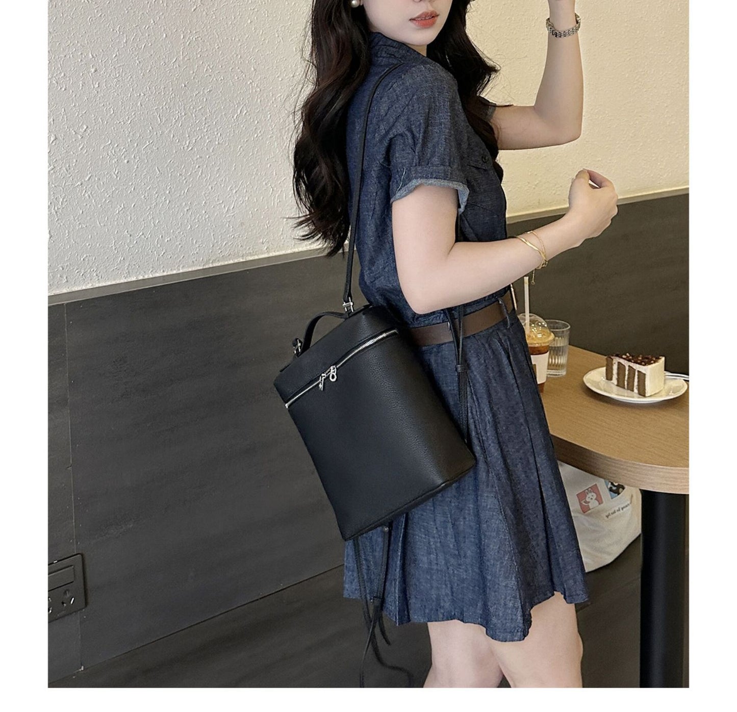 Women's Genuine Leather Niche Affordable Luxury Fashion High Sense Women's Backpack