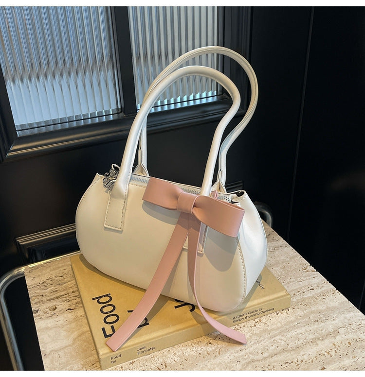Women's Korean Style Popular Design Bow Underarm Bags
