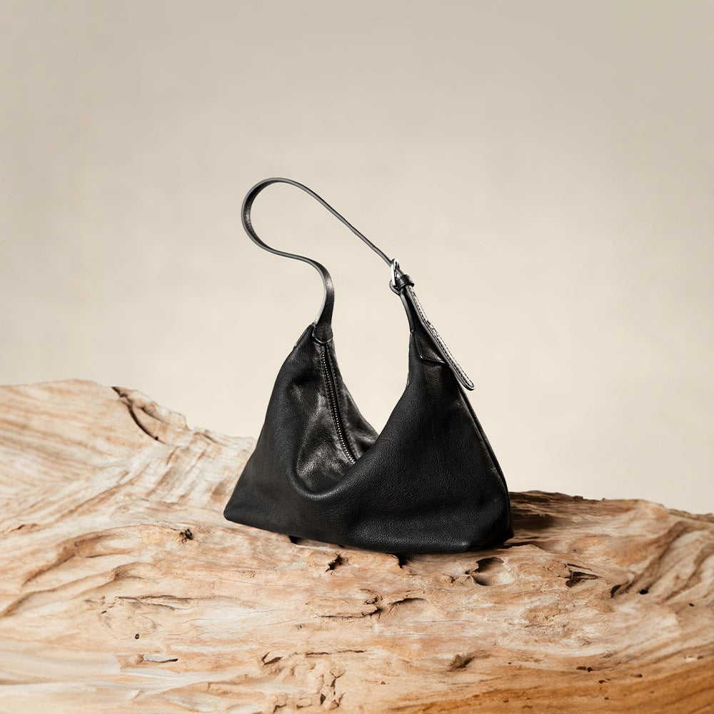 Women's Tanning Leather Underarm Classic Commuter Genuine Women's Shoulder Bag