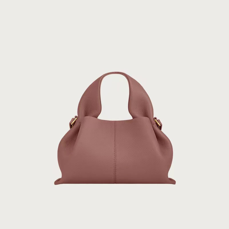 Pauline Cloud French Cowhide Design Dumpling Portable Women's Messenger Bag