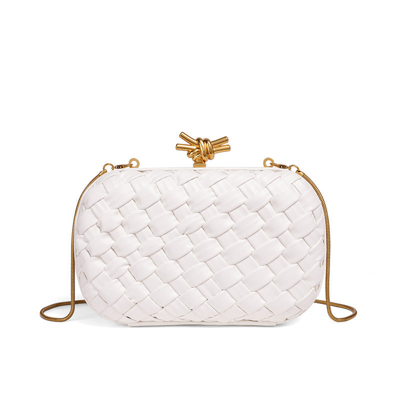 Woven Chain Fashion For Dinner Clutch Women's Shoulder Bag