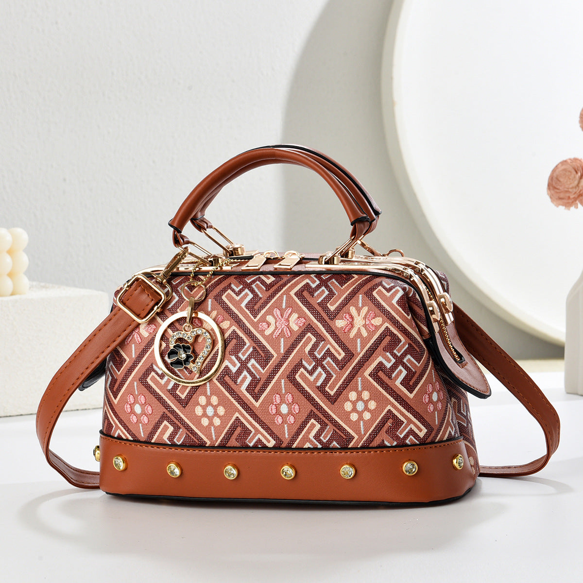 Women's Chinese Style Hand Carrying Pillow Large Capacity Women's Shoulder Bag