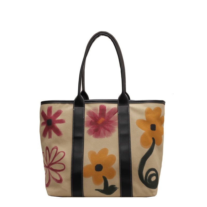 Rainbow Letters Trendy Thai Fashion Canvas Shoulder Bags