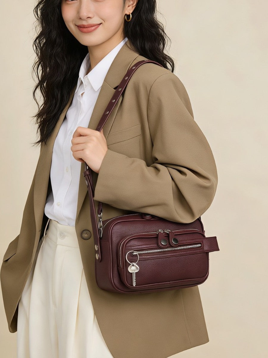 Slouchy Trendy Women's Motorcycle Fashion Simple Women's Shoulder Bag