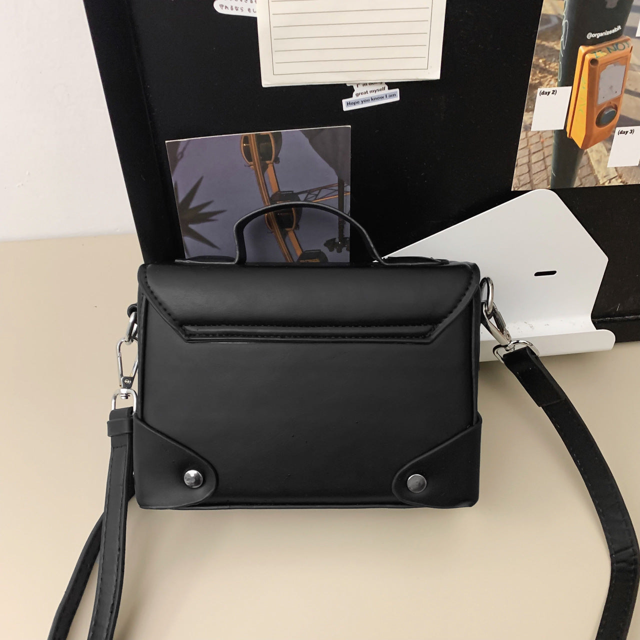 Glamorous Men's High-grade Trendy Box Design Men's Messenger Bag