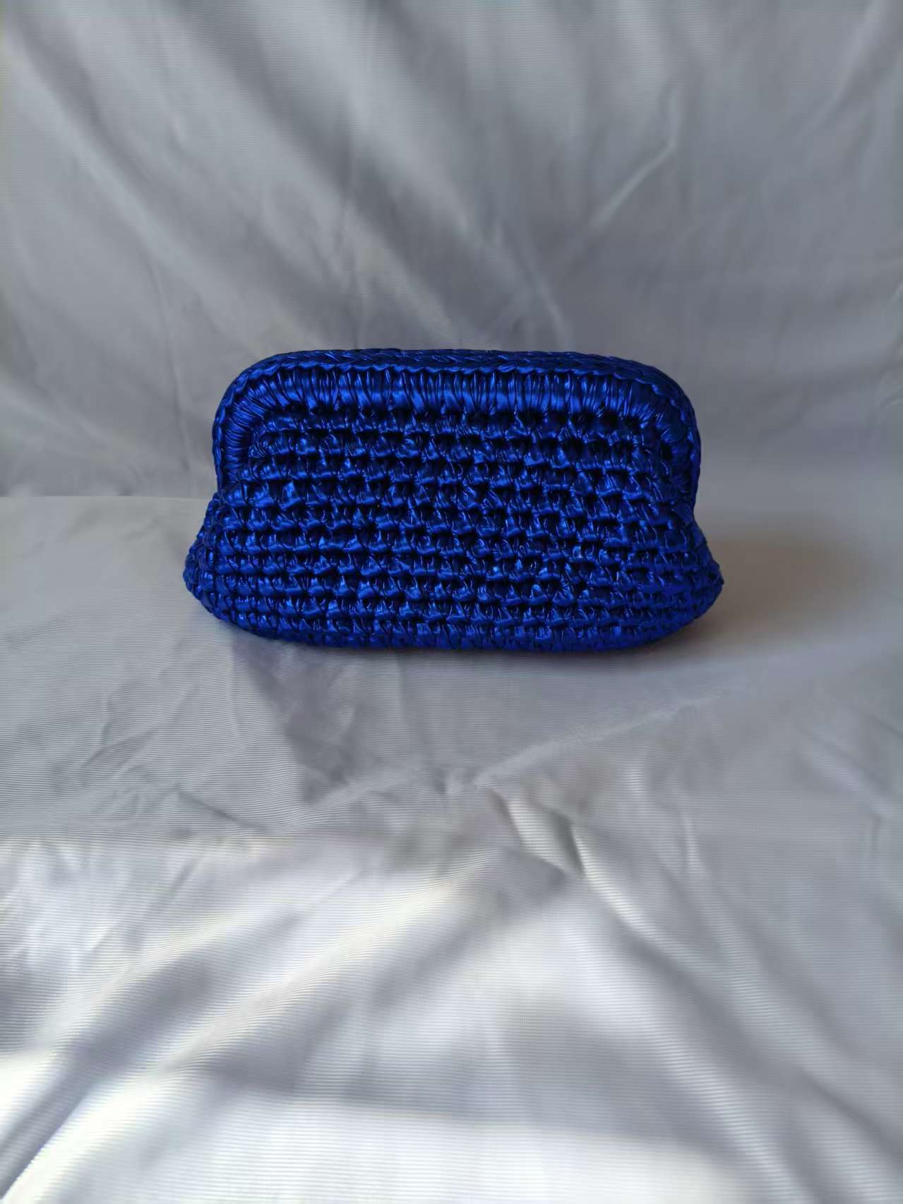 Crochet Clip Hand-held Gold Sier Woven Bags