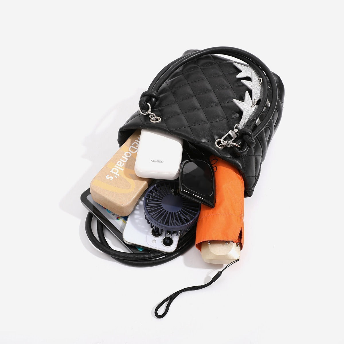 Love At First Sight Rhombus Versatile Large Capacity Portable Vegetable Bags