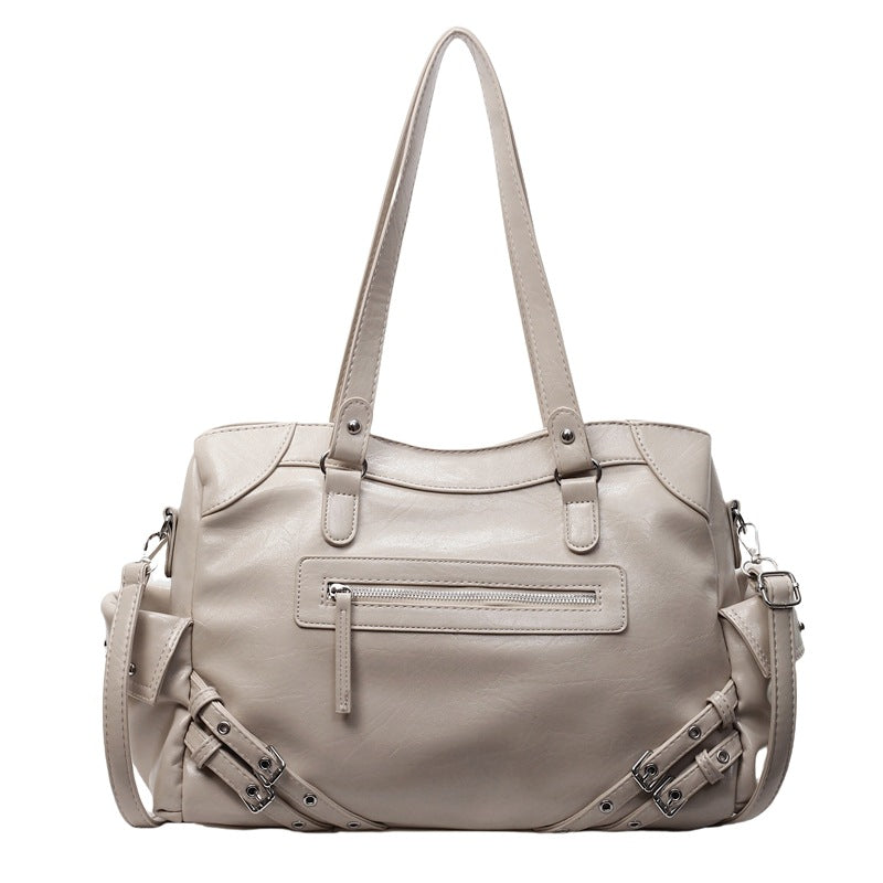 Women's Niche Cool Motorcycle Trendy Large Capacity Women's Shoulder Bag
