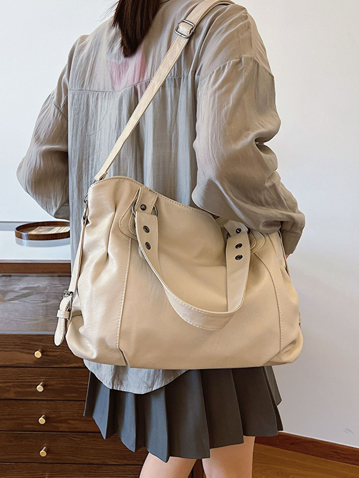 Retro Korean Style Large Capacity Fashion Tote Bag