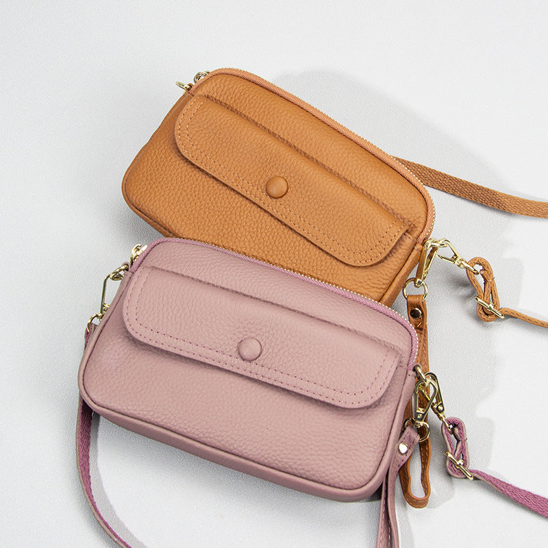 Women's Layer Cowhide Fashion Large Capacity Female Genuine Bags