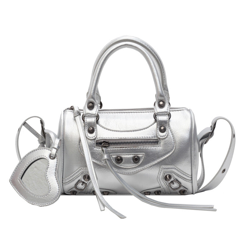 Fashion Retro Rivet Trendy Cool Motorcycle Women's Messenger Bag