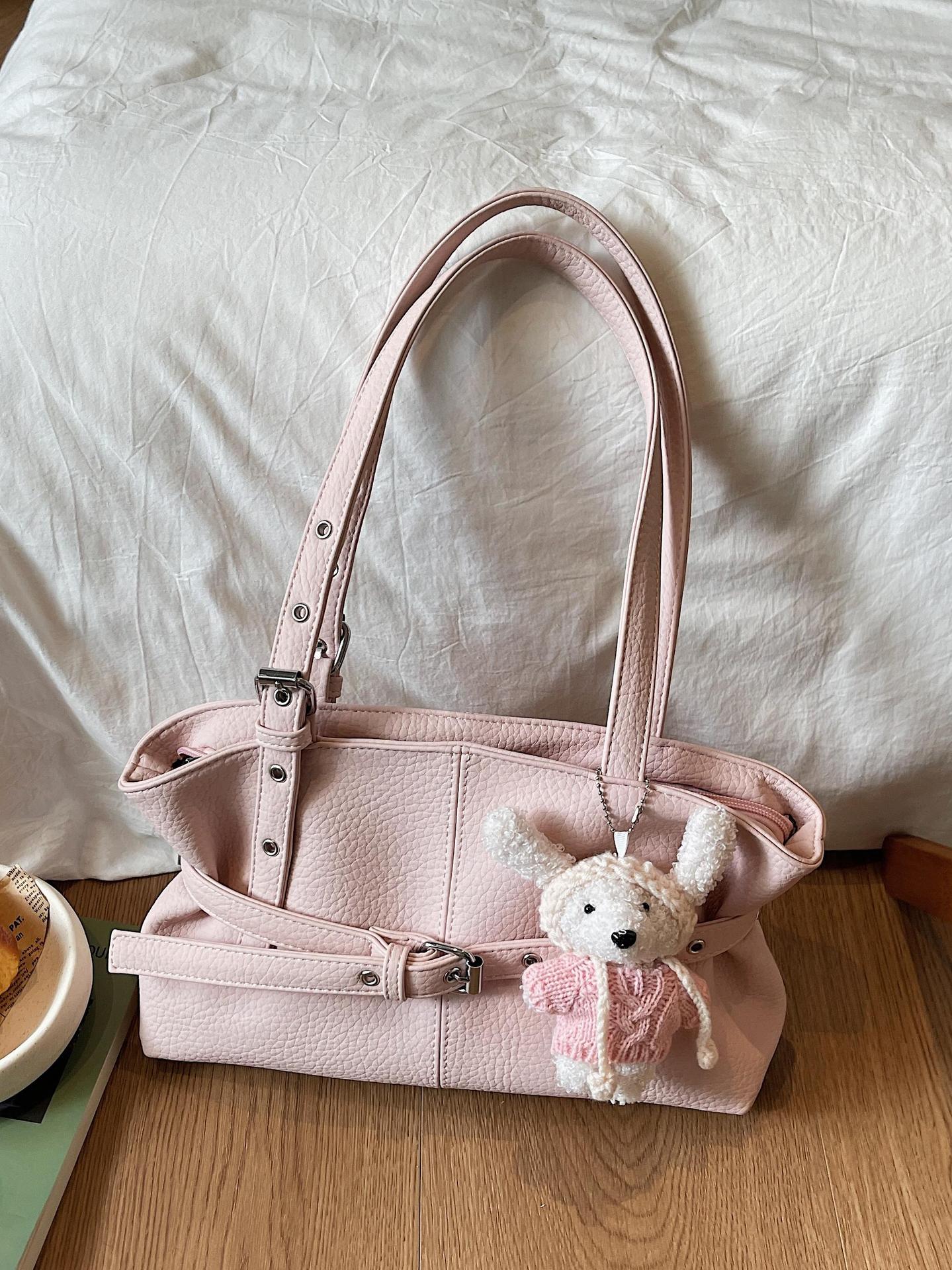 Women's Trendy Niche Commuting Motorcycle Fashion Pleated Underarm Bag