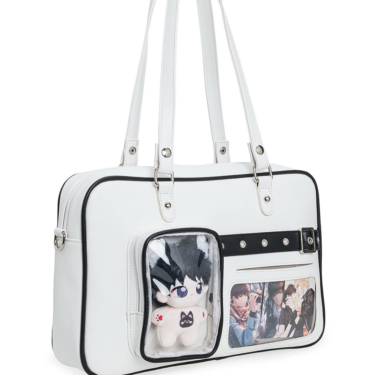 Large Capacity Document Cartoon Trendy Advanced Design Sense Single Tote Bag
