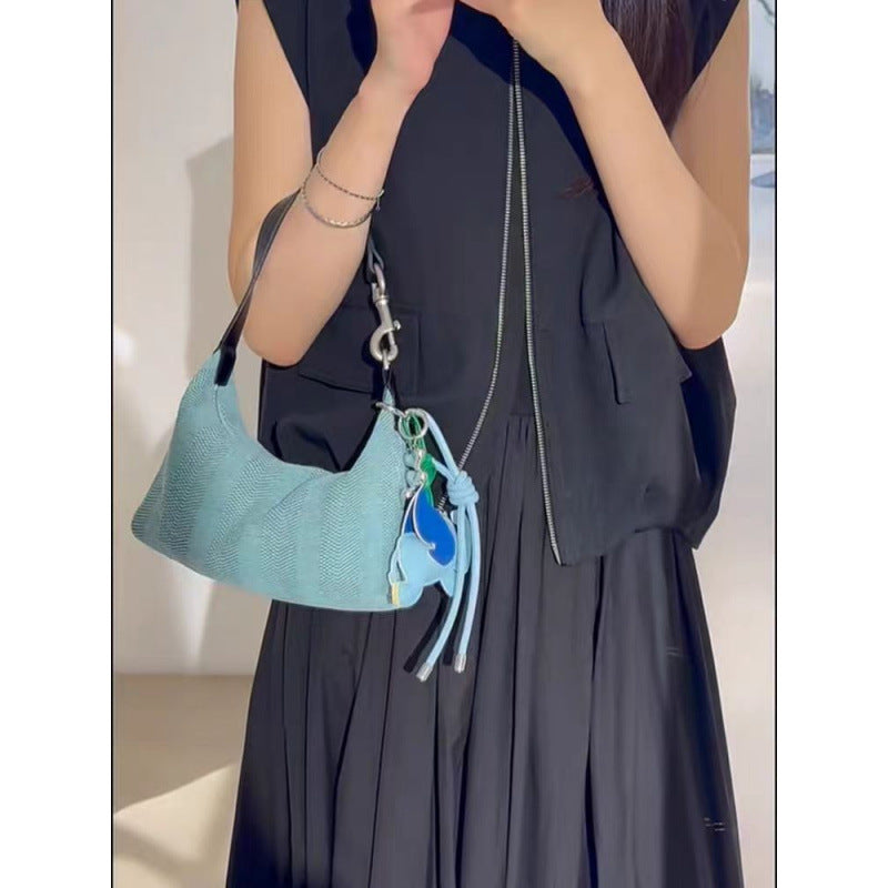 Summer High-grade Simple Fashion Patchwork Commuter Women's Shoulder Bag