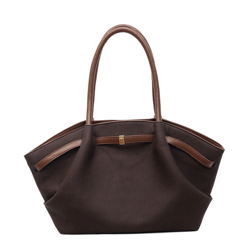 Female Frosted Stylish Textured High Grade Veet Commuting Idle Style Bags