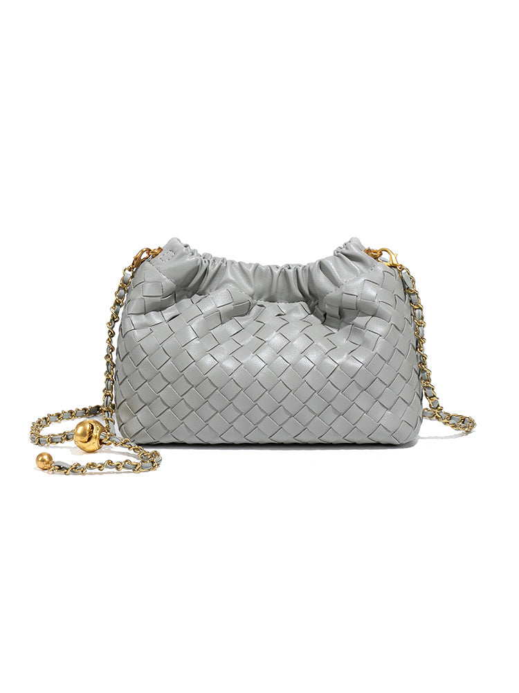 Women's Metal Chain Cloud Fashion Knitting Simple Trendy Women's Messenger Bag