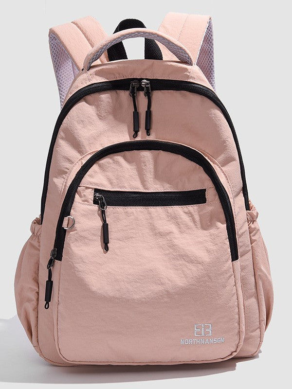 Simple Solid Color Fashion Lightweight Large Women's Backpack
