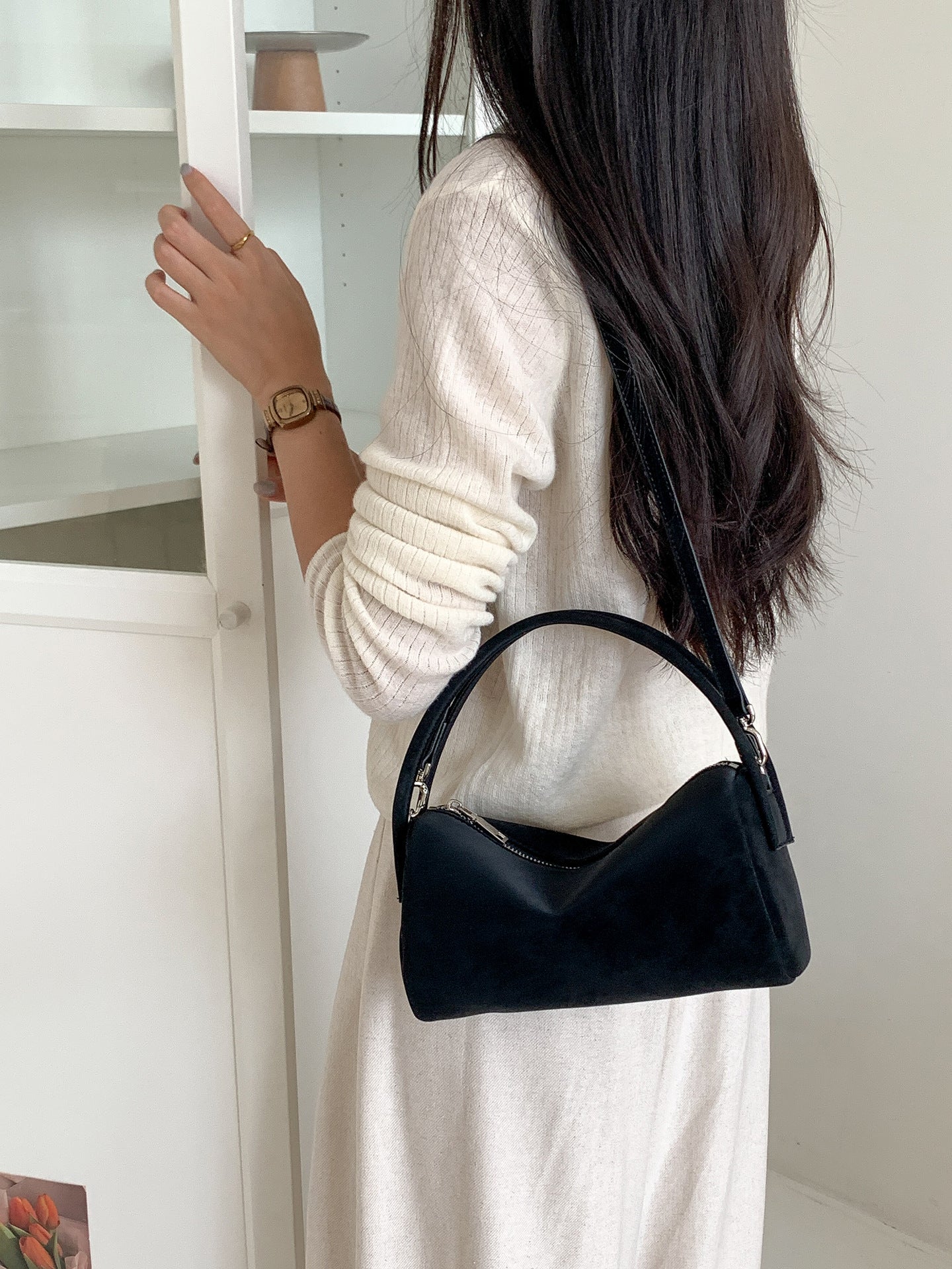 Women's Suede Pillow Niche High-grade Simple Versatile Bags