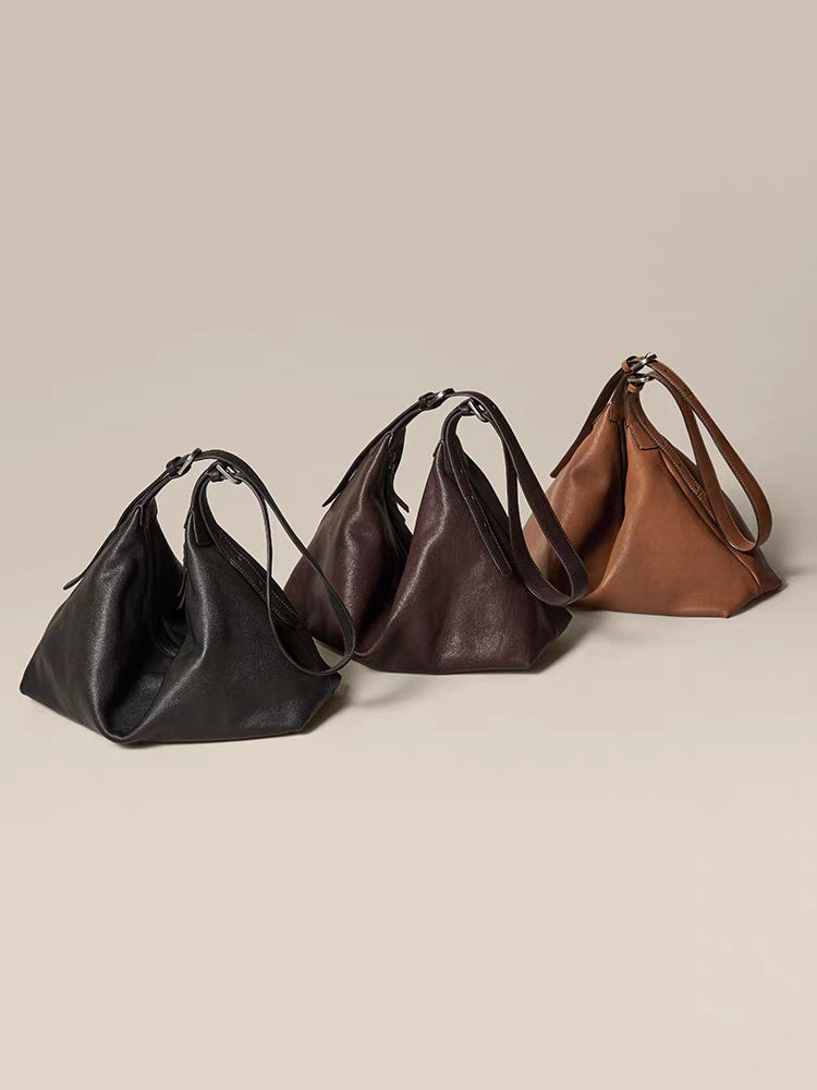 Tanned Calf Skin Classic Commuter Dumpling Underarm Bag