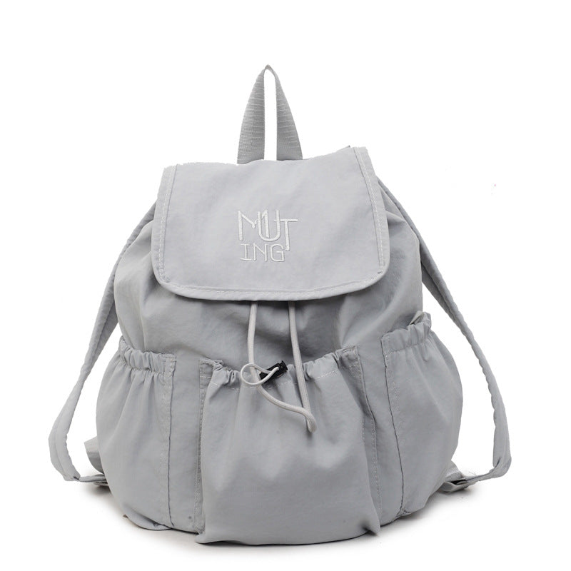 Large Capacity College Lightweight Drawstring Idle Shoulder Bags