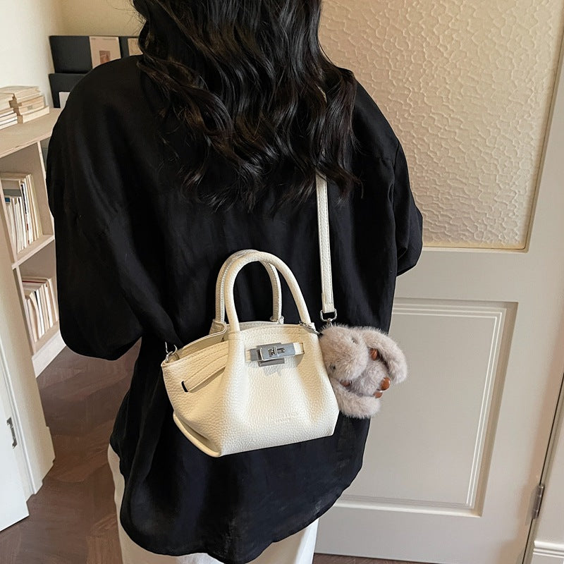 Women's Korean Portable Vegetable Basket Fashionable Lychee Bucket Bag