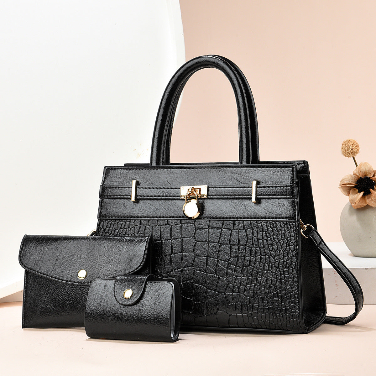 Classic Women's Spring Portable Fashion Big Women's Shoulder Bag