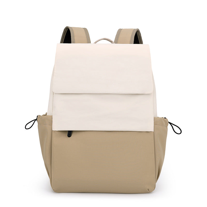 Simple Contrast Color Junior Large Capacity Leisure Backpack