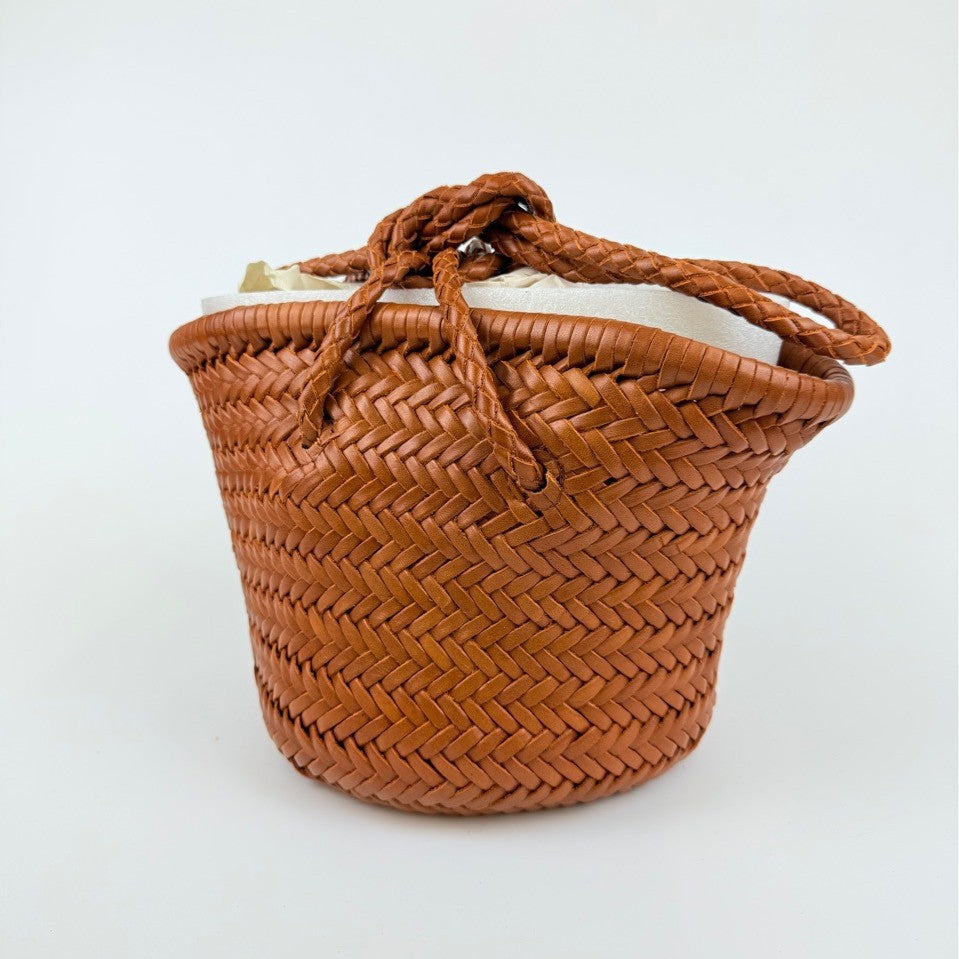 Z Home First Layer Cowhide Woven Bags