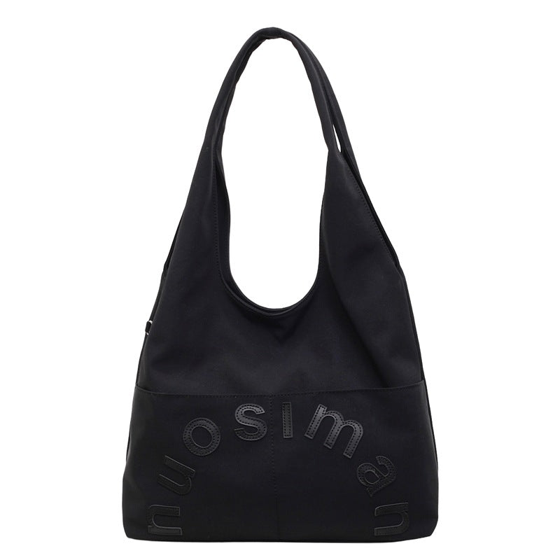 Winter Large Capacity Totes Class Commuting Fashion Textured Women's Shoulder Bag