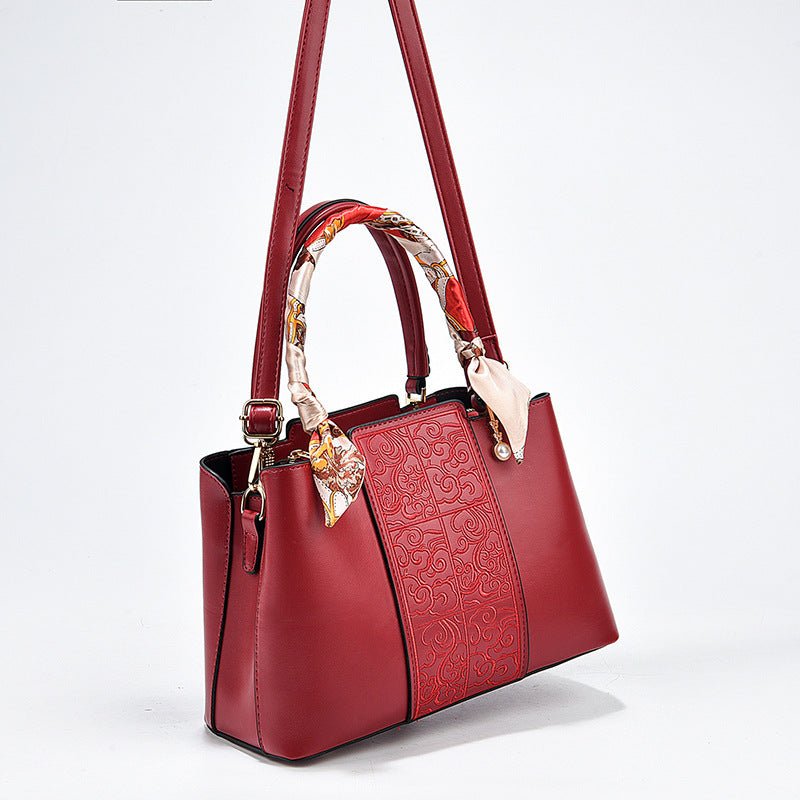 Women's Red Wedding High-grade Mom Large Capacity Handbags