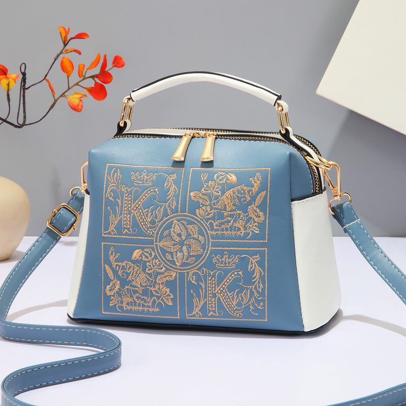 Women's Capacity Texture Fashionable Large Simple Liquid Bags