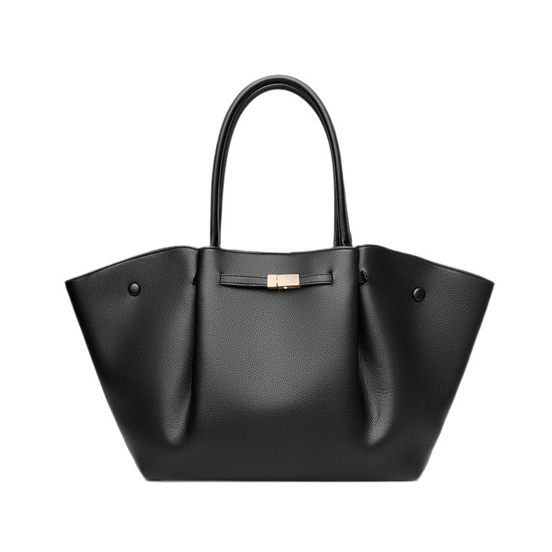York Genuine Leather Large Capacity Portable Women's Handbag
