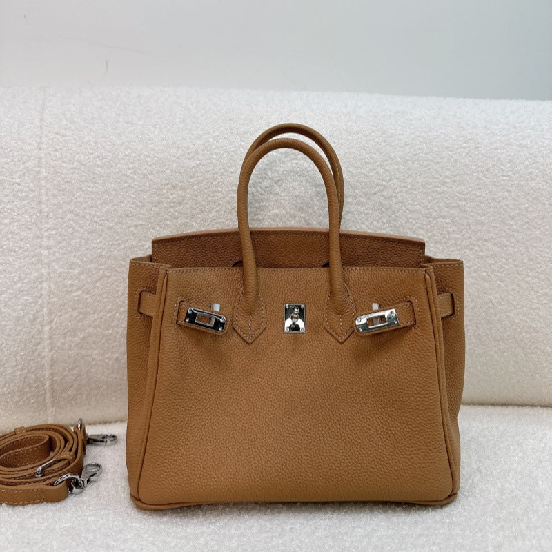 Women's First Layer Cowhide Sier Large Capacity Women's Handbag