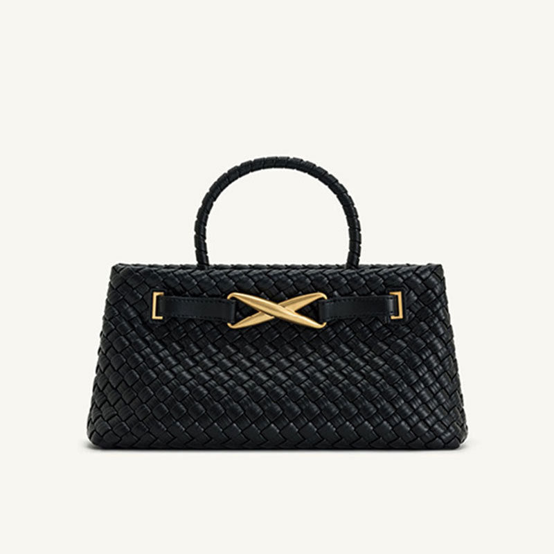 Women's Metal High-grade Woven Clutch Temperament Wild Women's Handbag