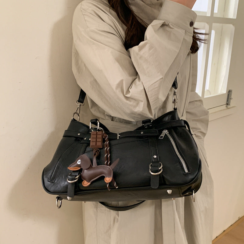 Women's Retro Trendy Cool Fashion Commuter Underarm Bag